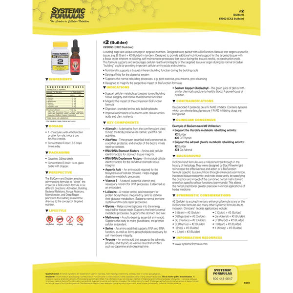 #2 - BUILDER SYSTEMIC FORMULAS