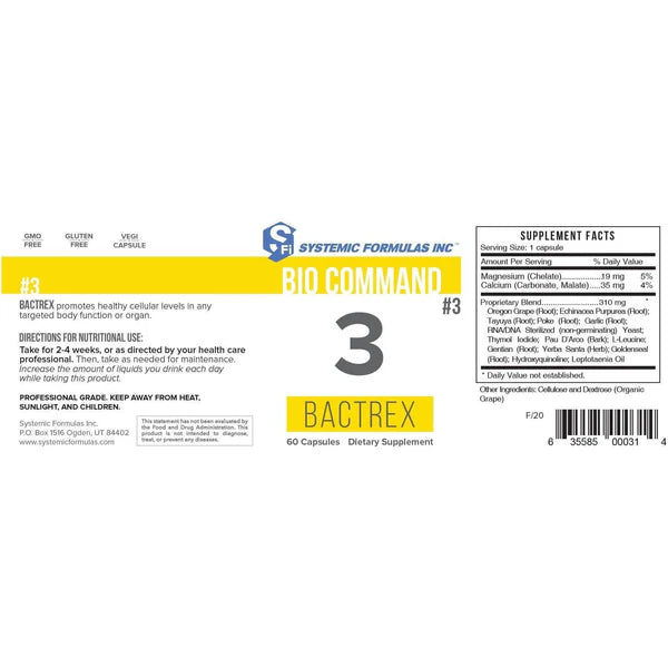 #3 - BACTREX SYSTEMIC FORMULAS