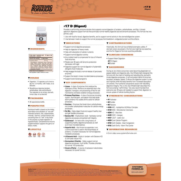 Digest Score Sheet.pdf D - DIGEST Systemic Formulas – Infinite Health Centers