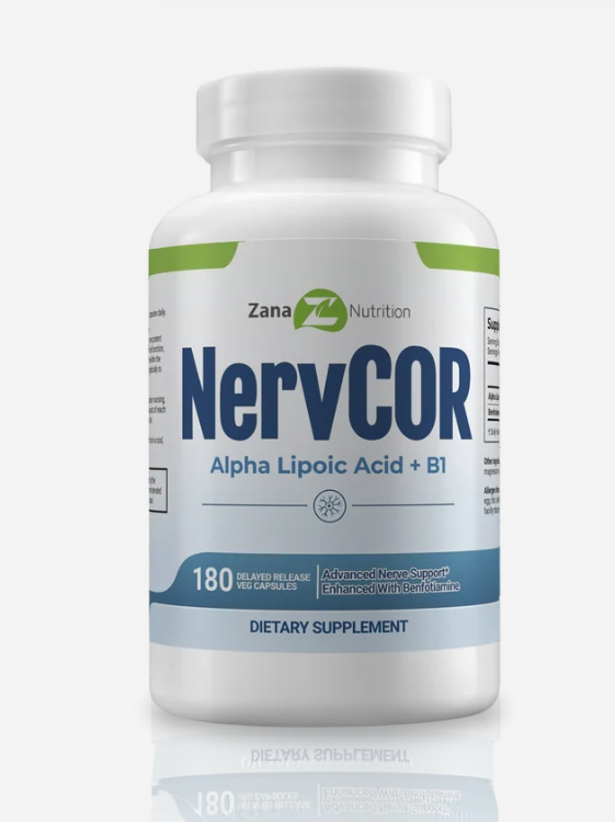 NervCor (Alpha Lipoic Acid & B1) for Healthy Nerve Function